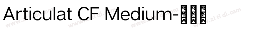 Articulat CF Medium字体转换 Articulat CF Medium字体转换